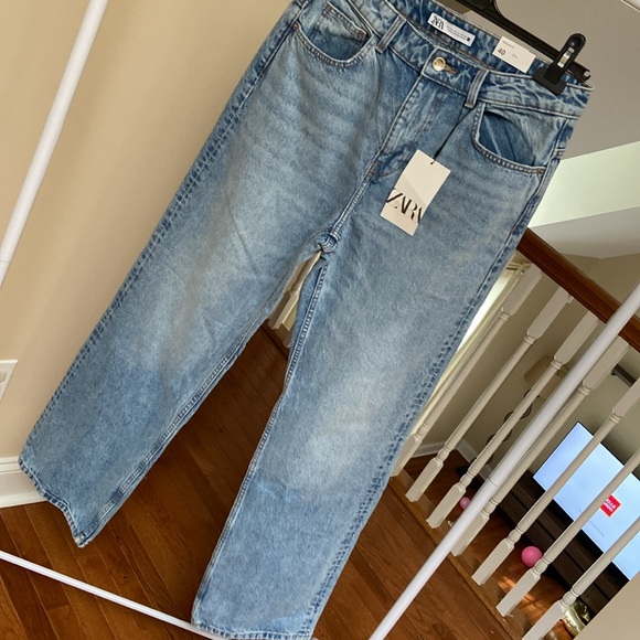 ZARA high rise regular leg full length jeans blogger favorite - Picture 5 of 8